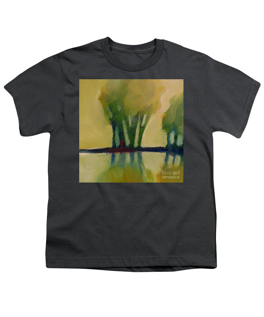Trees Youth T-Shirt featuring the painting Odd Little Trees by Michelle Abrams
