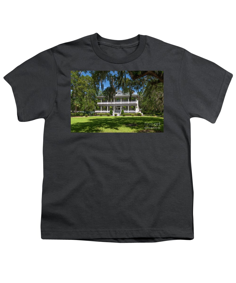 Officers Quarters Youth T-Shirt featuring the photograph Officers Quarters on the Old Navy Base North Charleston SC by Dale Powell