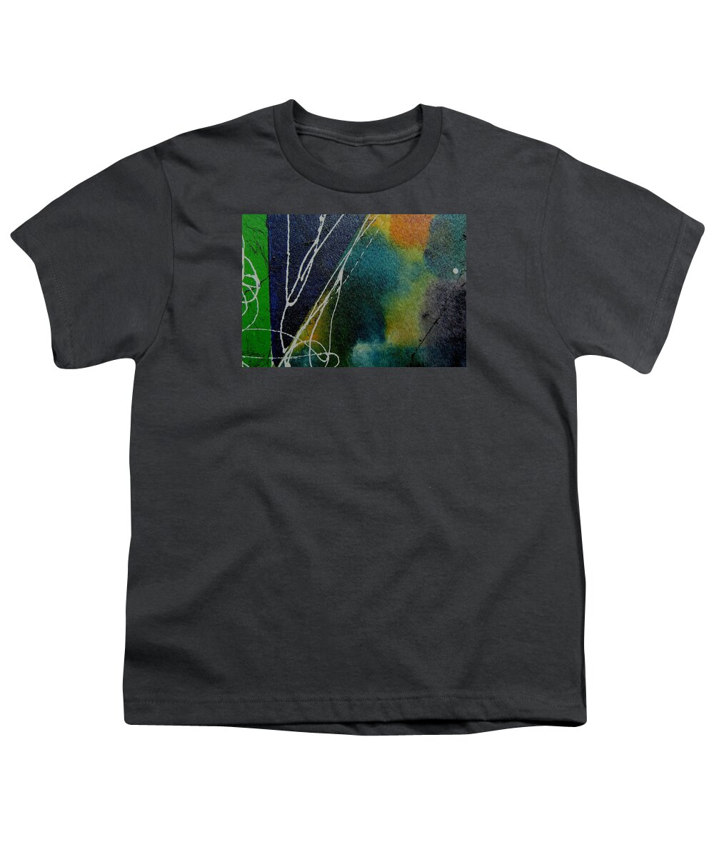 Abstract Youth T-Shirt featuring the painting Oh Those Lines by Louise Adams