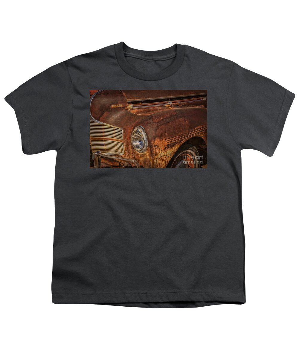 Old Youth T-Shirt featuring the photograph Old Rusty Dodge by Janice Pariza