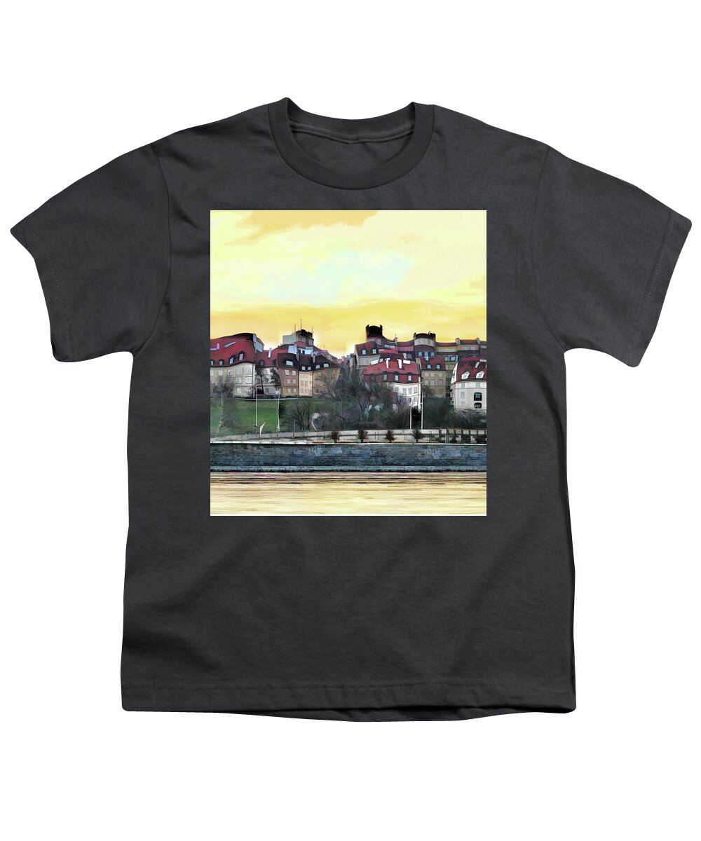  Youth T-Shirt featuring the photograph Old Town in Warsaw # 16 2/4 by Aleksander Rotner
