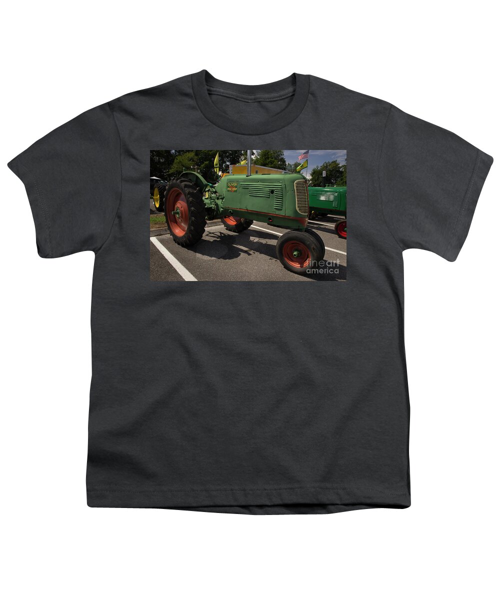 Tractor Youth T-Shirt featuring the photograph Oliver Row Crop 70 by Mike Eingle