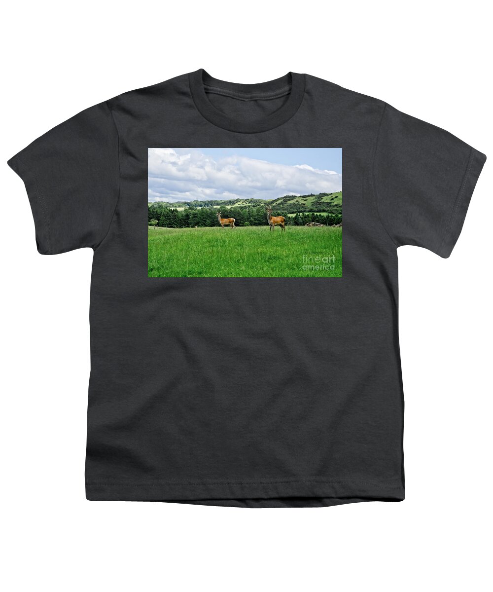 Beecraigs Youth T-Shirt featuring the photograph On the alert. by Elena Perelman
