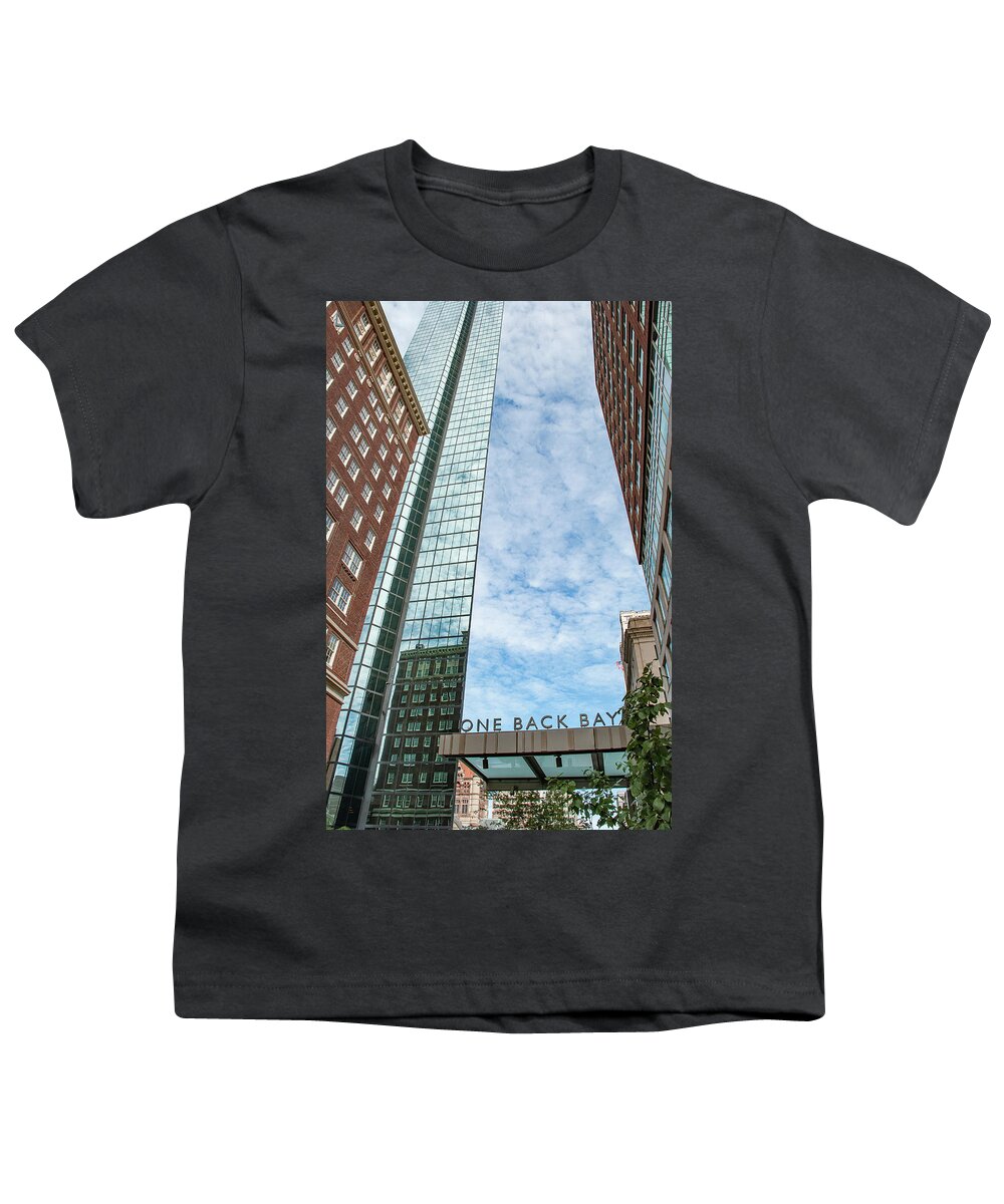 Boston Youth T-Shirt featuring the photograph One Back Bay by Rick Mosher