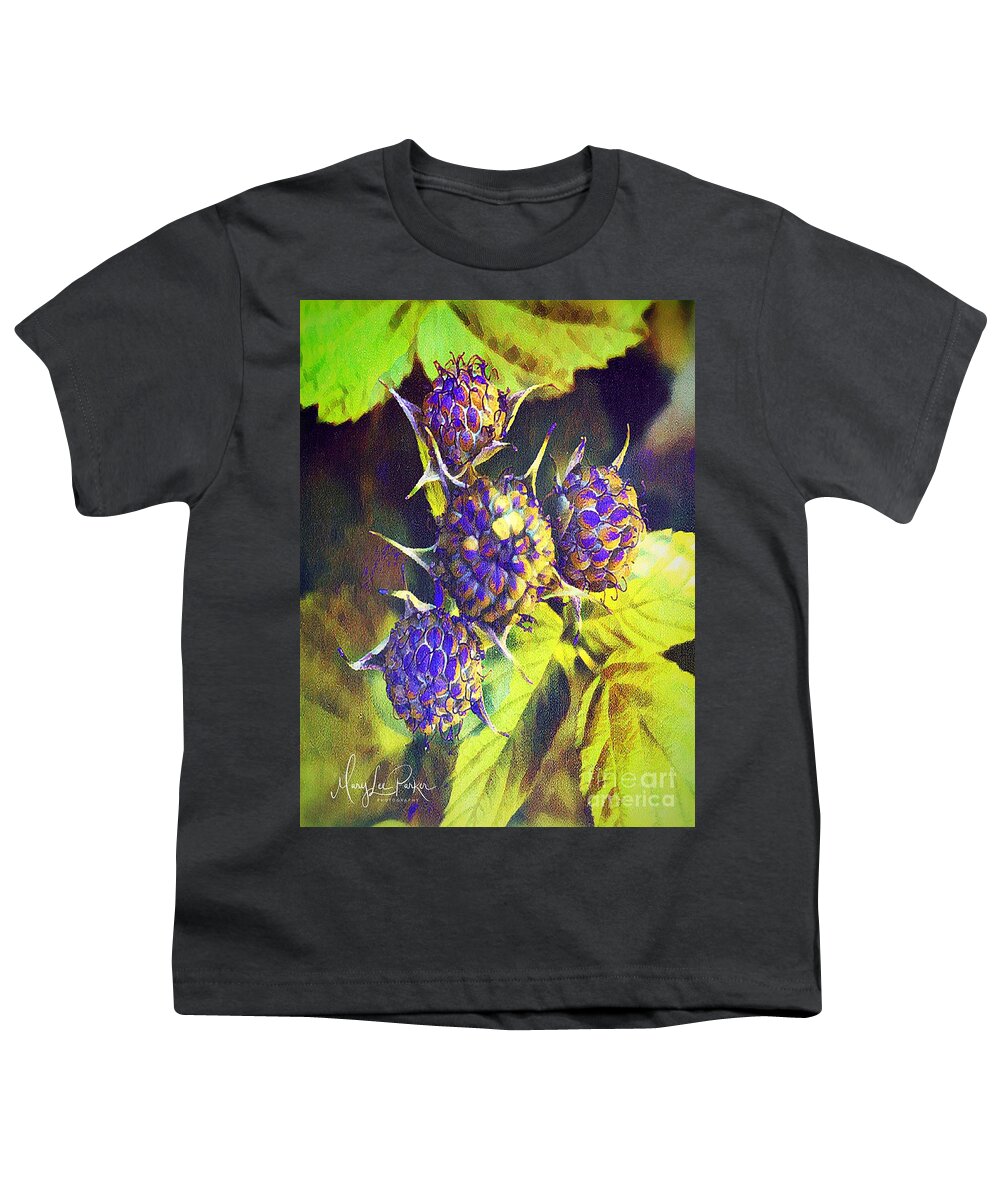  Digital Art Youth T-Shirt featuring the digital art One. Berry -Two Berry by MaryLee Parker