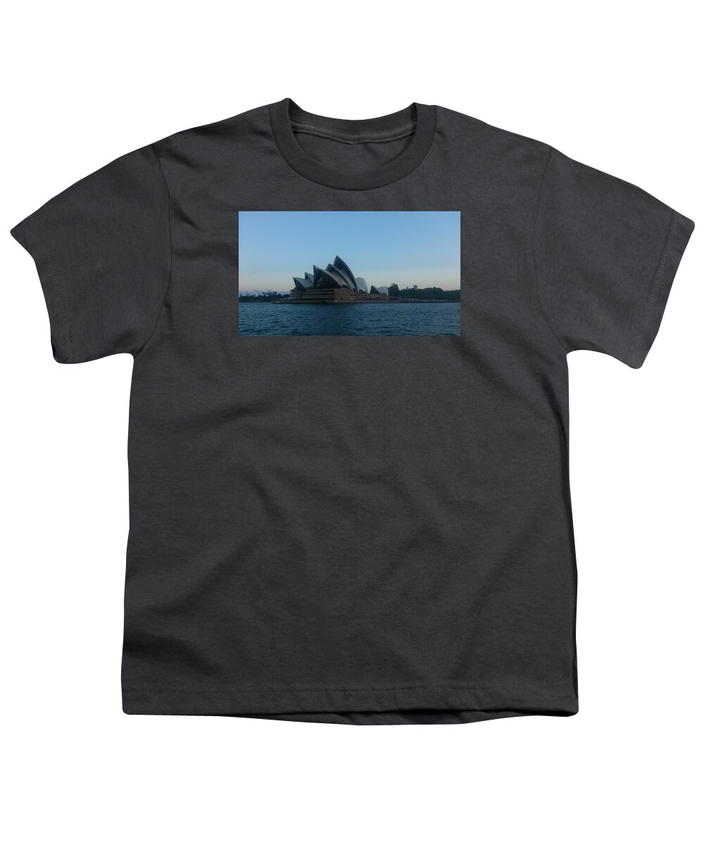 Scenery Youth T-Shirt featuring the photograph Opera House View by Hiro Yasshie