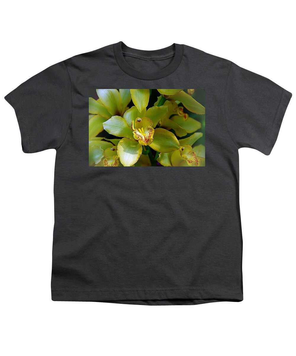 Lemon Lime Orchids Youth T-Shirt featuring the photograph Orchids 20 by Karen McKenzie McAdoo