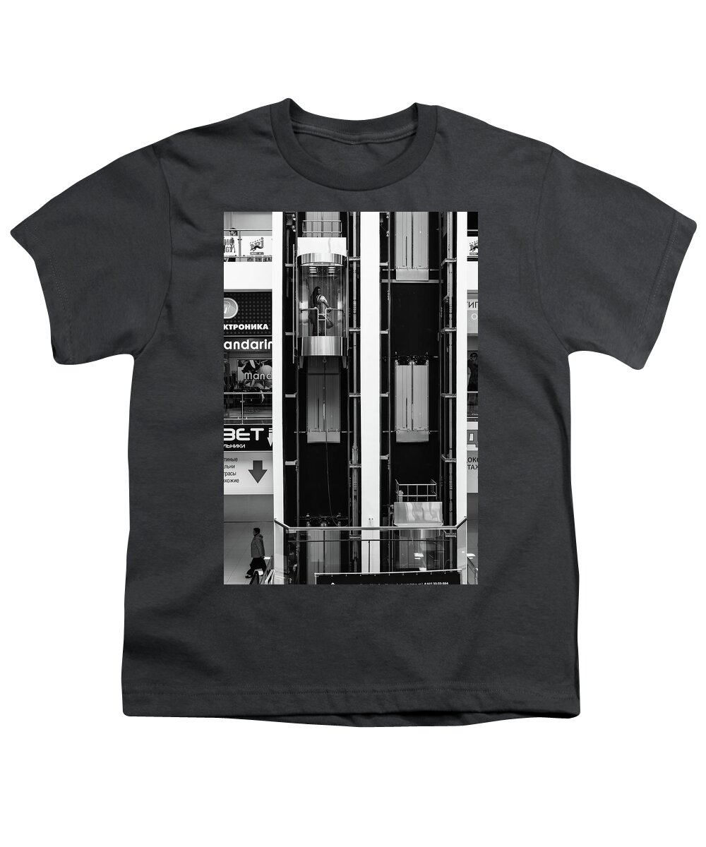 People In City Youth T-Shirt featuring the photograph Organics in the Machine by John Williams