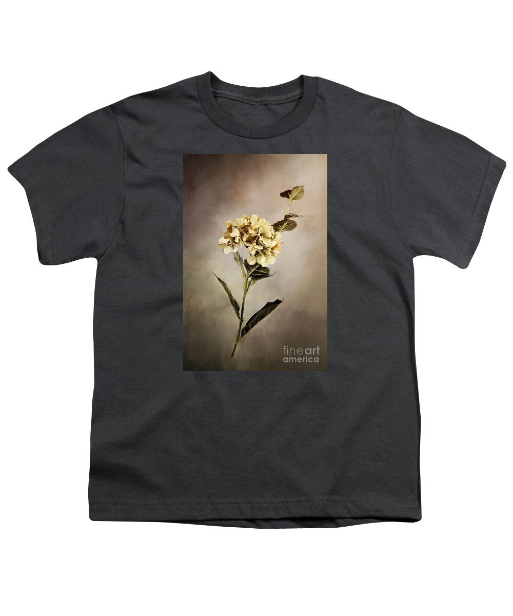Hydrangea Youth T-Shirt featuring the photograph Painted Hydrangeas by Stephanie Frey