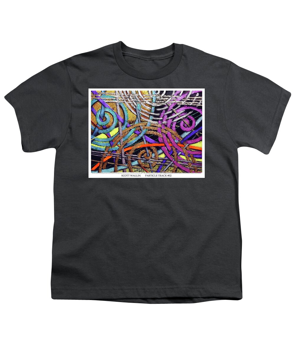 A Bright Youth T-Shirt featuring the painting Particle Track Fifty-two by Scott Wallin