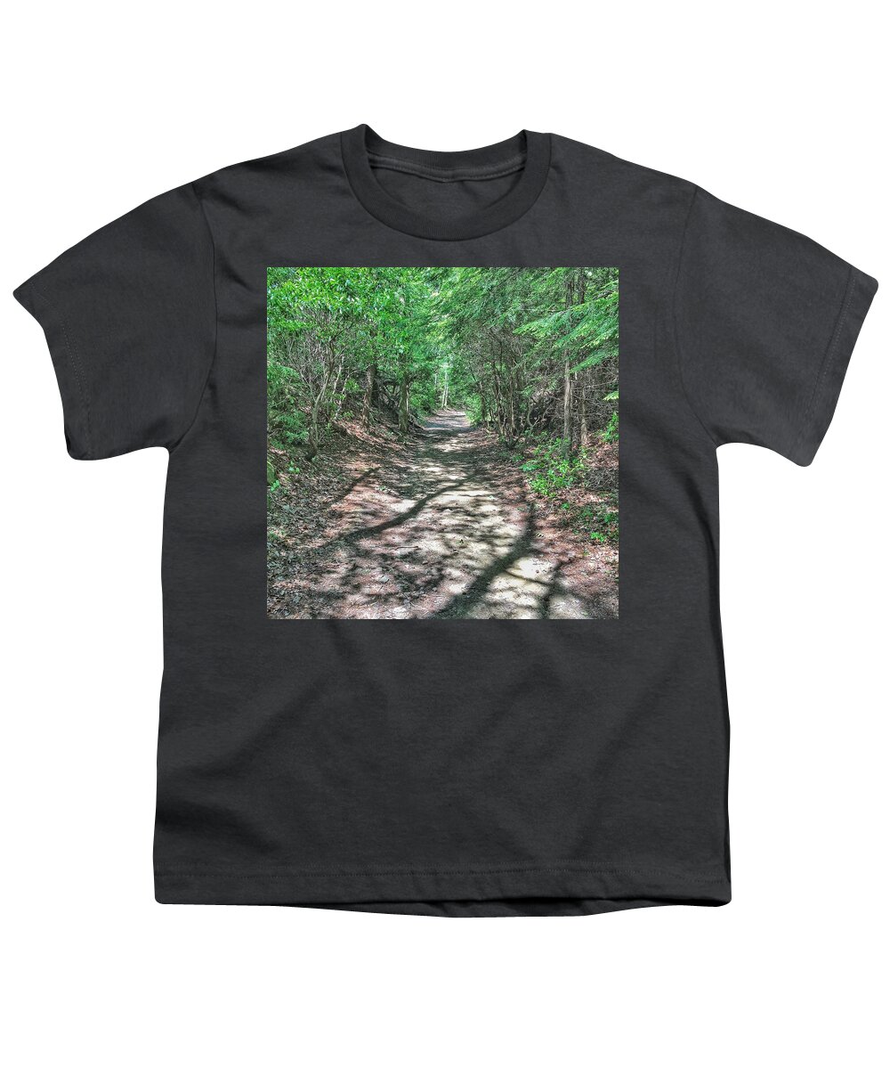 Trail Youth T-Shirt featuring the photograph Path to Greatness by Mike Dunn