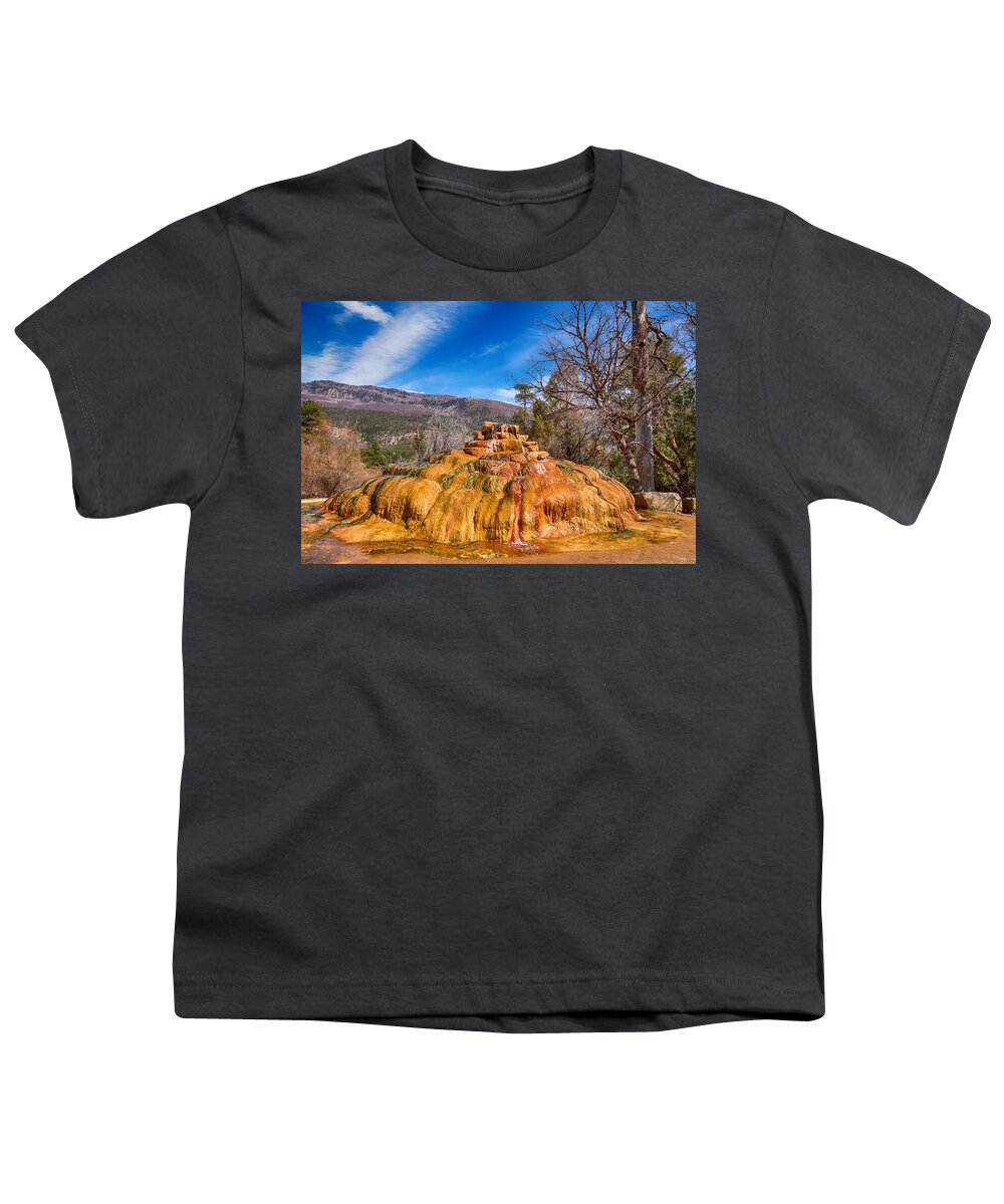 Pinkerton Hot Spring Youth T-Shirt featuring the photograph Pinkerton Hot Spring Formation by James BO Insogna