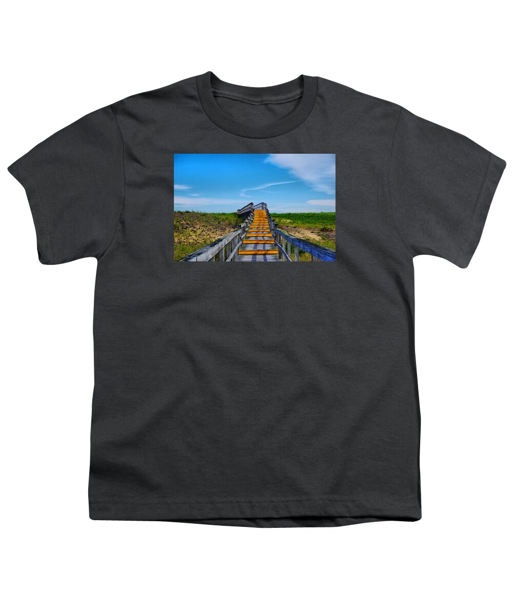 Cost Youth T-Shirt featuring the photograph Plum Island coast by Lilia S