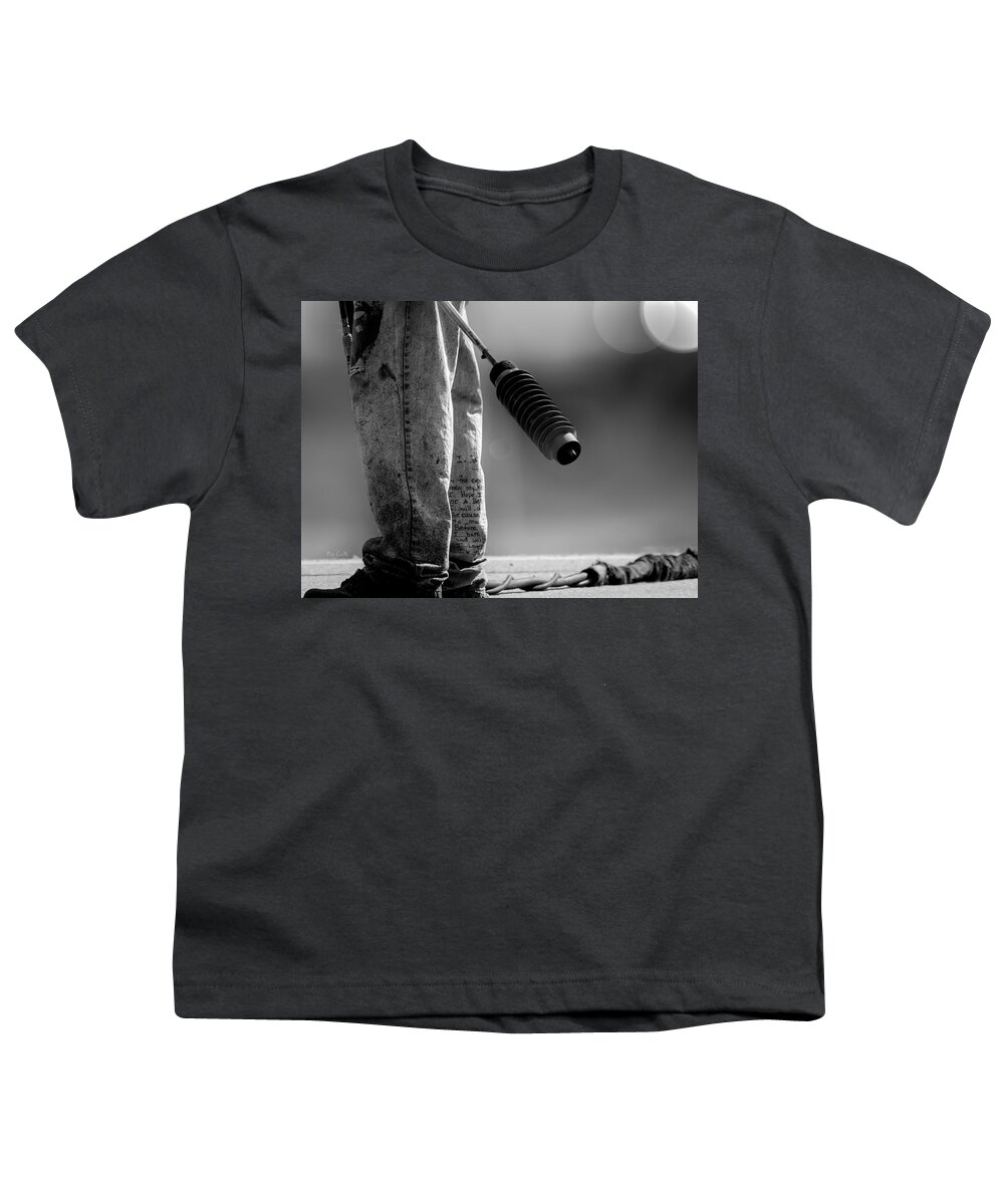 Street Photography Youth T-Shirt featuring the photograph Poetry Pants and Flamethrower by Bob Orsillo