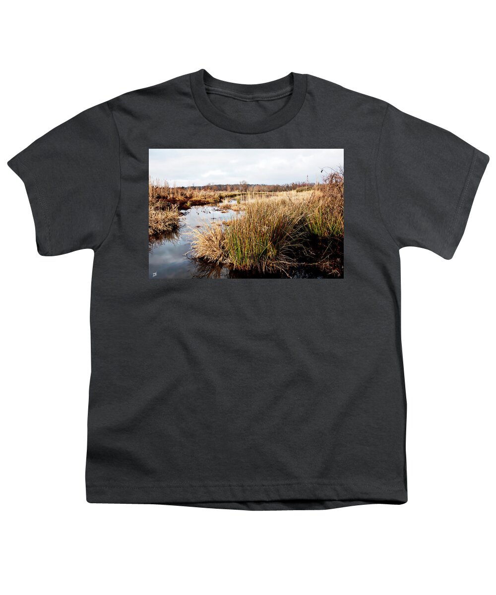 Pond Youth T-Shirt featuring the photograph Pond Landscape by Gina O'Brien