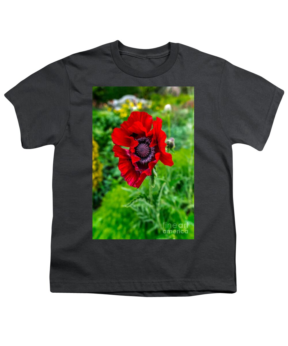 Poppy Youth T-Shirt featuring the photograph Poppy by Adrian Evans
