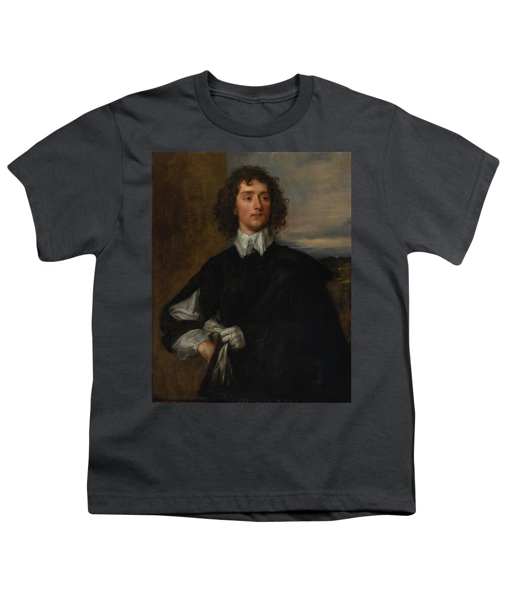 Attributed To Thomas Gainsborough Youth T-Shirt featuring the painting Portrait Of Thomas Hanmer by Thomas Gainsborough