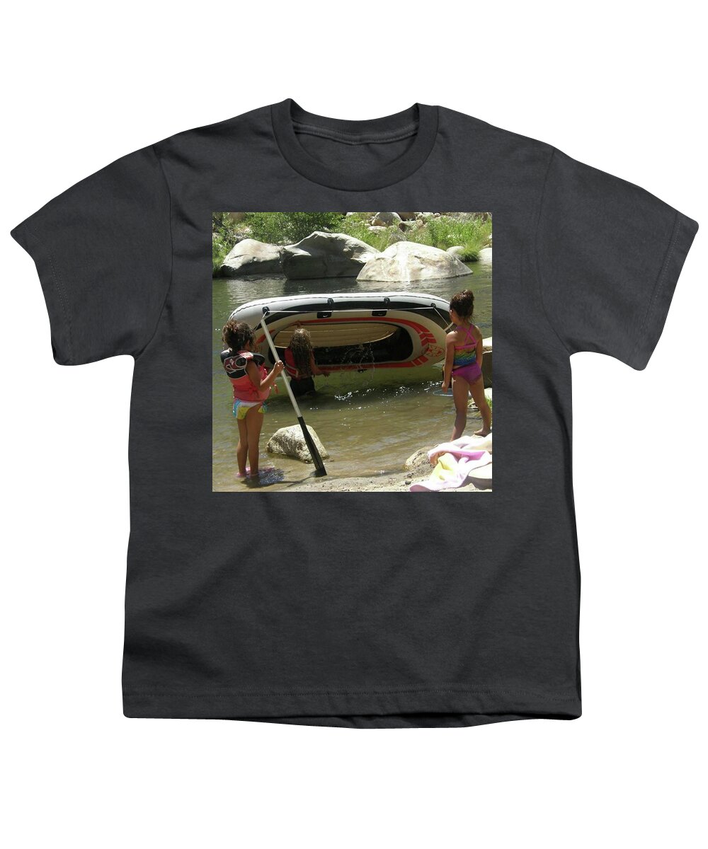 Keep The Kern Beautiful Youth T-Shirt featuring the photograph Rafting 101 by Leah McPhail