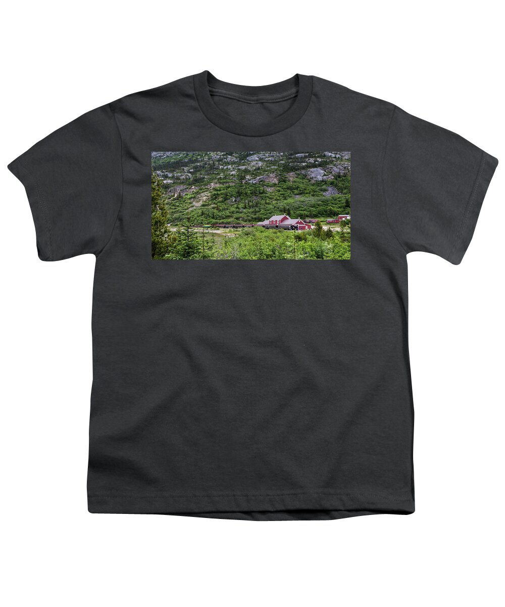 Summer Youth T-Shirt featuring the photograph Railroad to the Yukon by Ed Clark