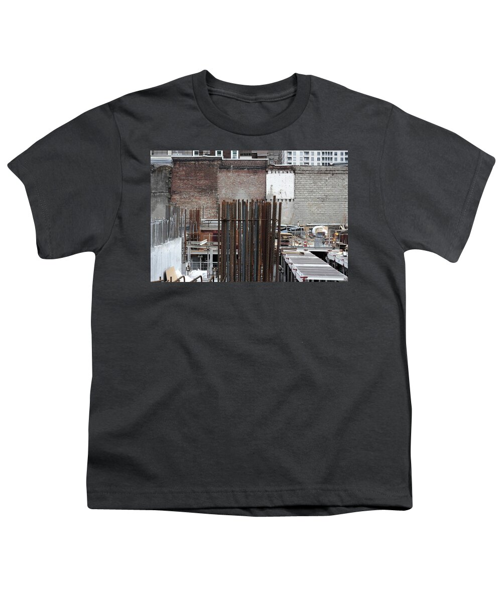 Urban Youth T-Shirt featuring the photograph Rebar Party by Kreddible Trout