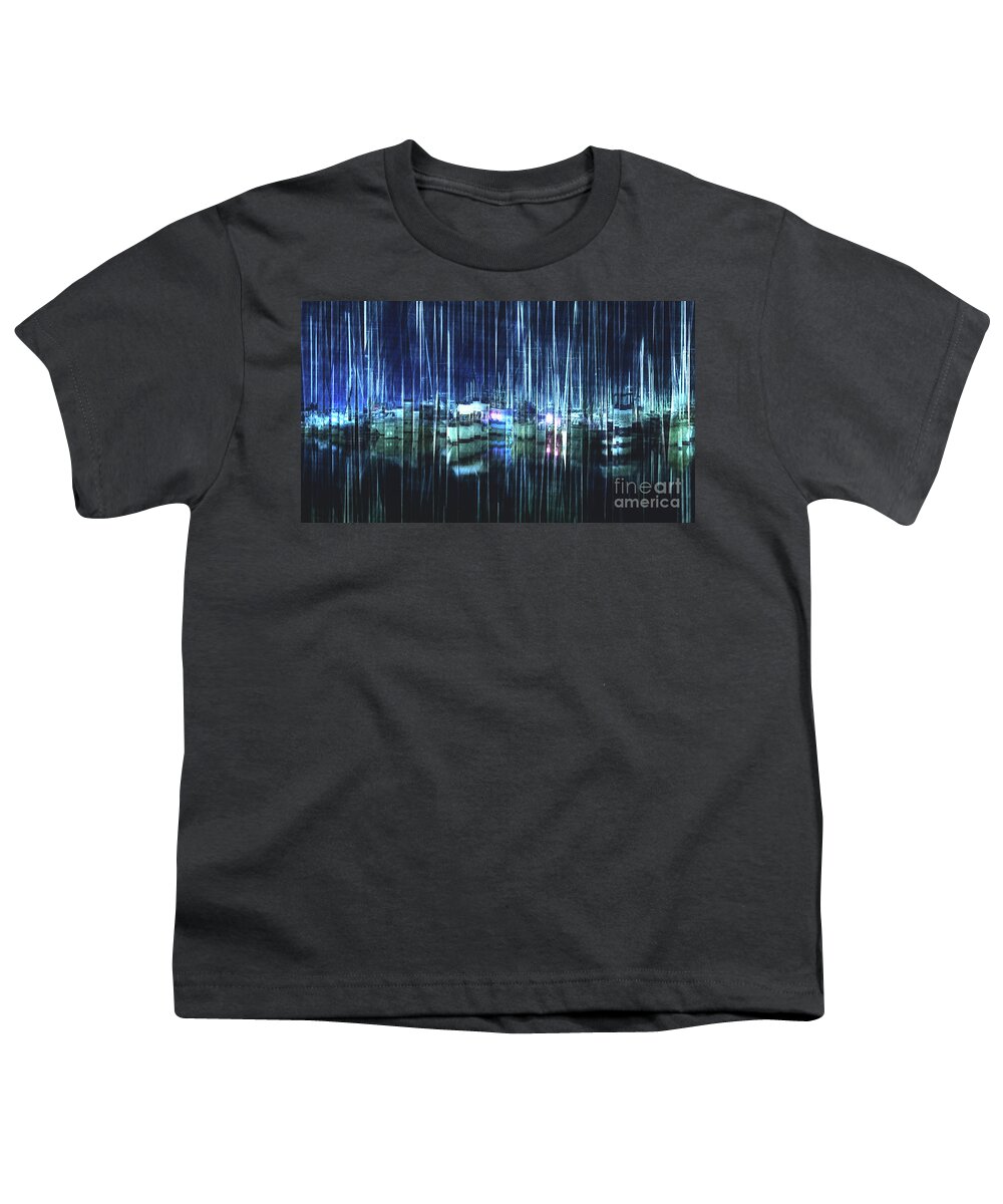 Reflection Youth T-Shirt featuring the digital art Reflections of Sailing by Phil Perkins