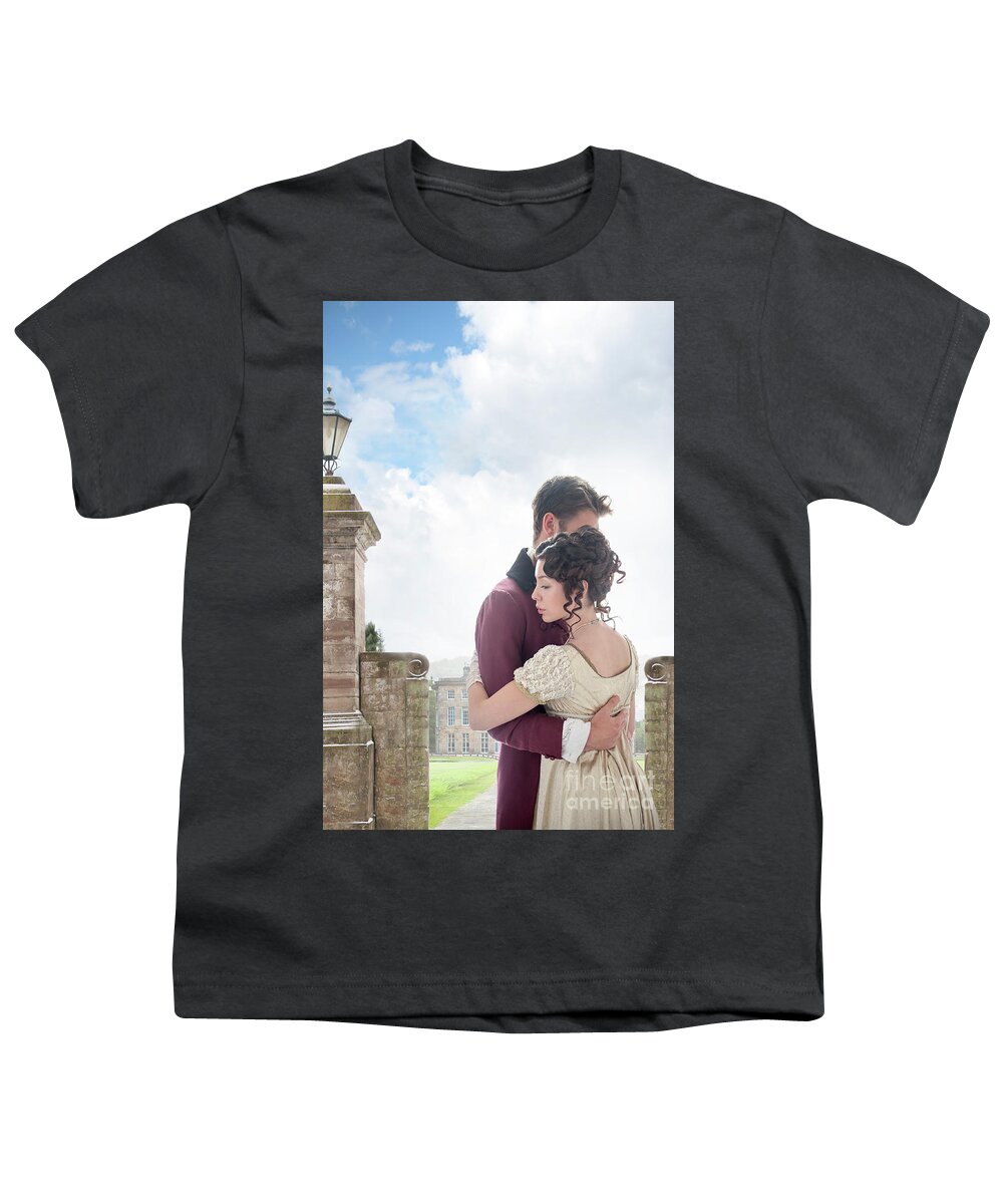 Regency Youth T-Shirt featuring the photograph Regency Couple Embracing by Lee Avison