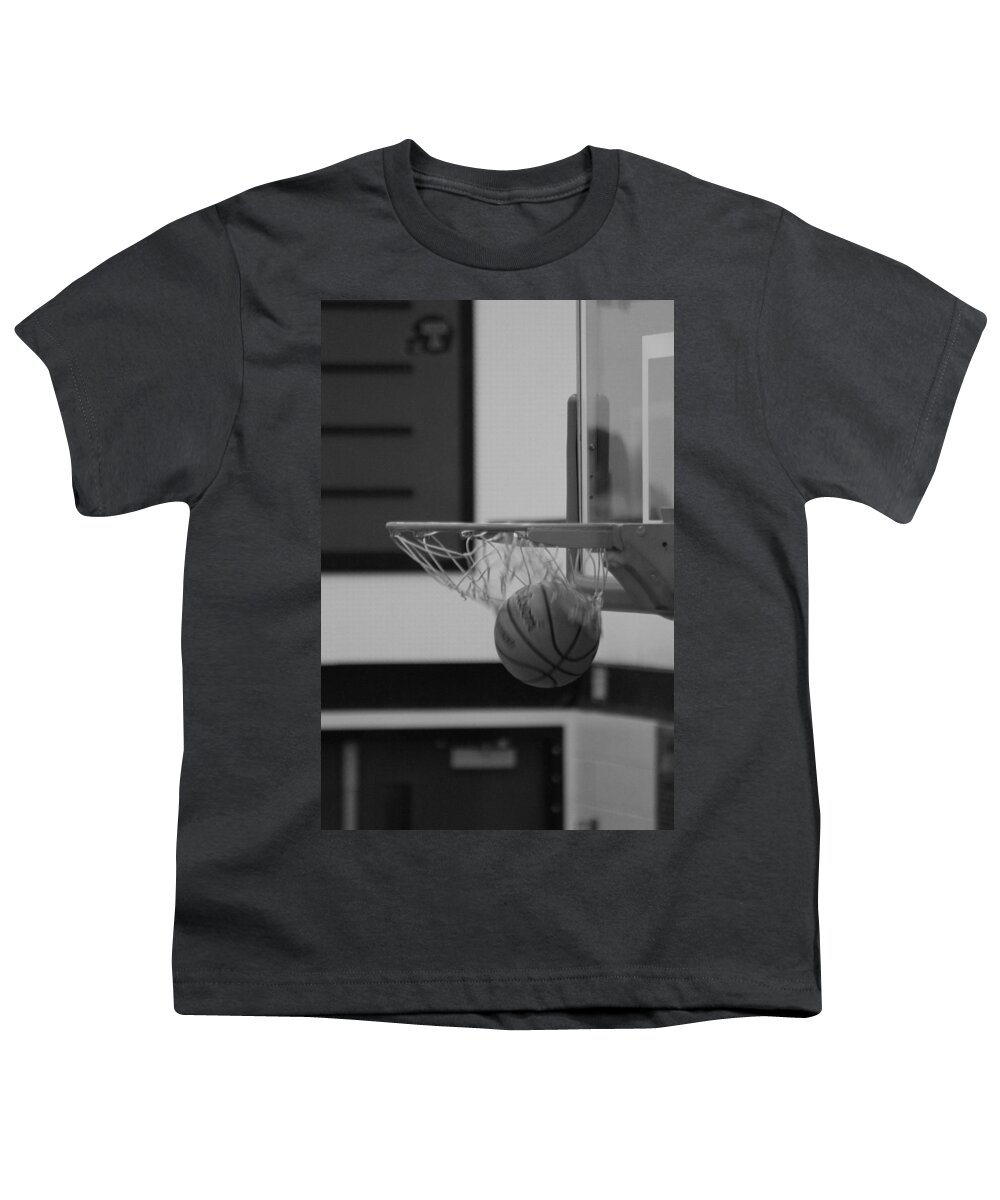 Basketball Youth T-Shirt featuring the photograph Release from the Net by Laddie Halupa