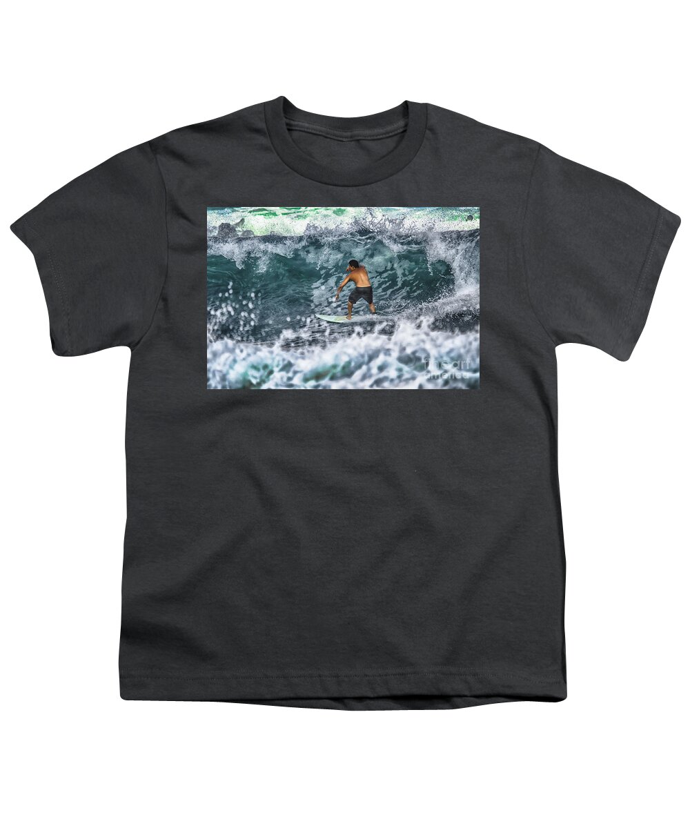 Beach Youth T-Shirt featuring the photograph Ride On Through by Eye Olating Images