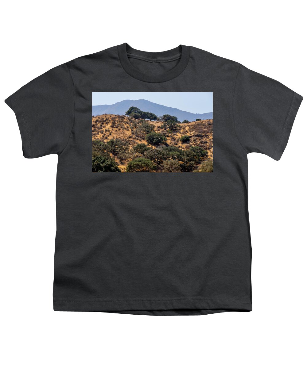 River Road Youth T-Shirt featuring the photograph River Road Hillside by Derek Dean
