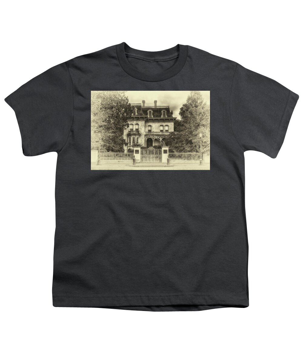 Riverlore Youth T-Shirt featuring the photograph Riverlore in Black and White by Susan Rissi Tregoning