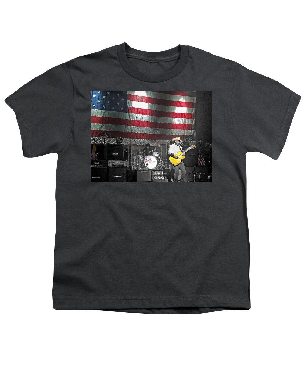 Ted Nugent Youth T-Shirt featuring the photograph Rocking with the Nuge by La Dolce Vita