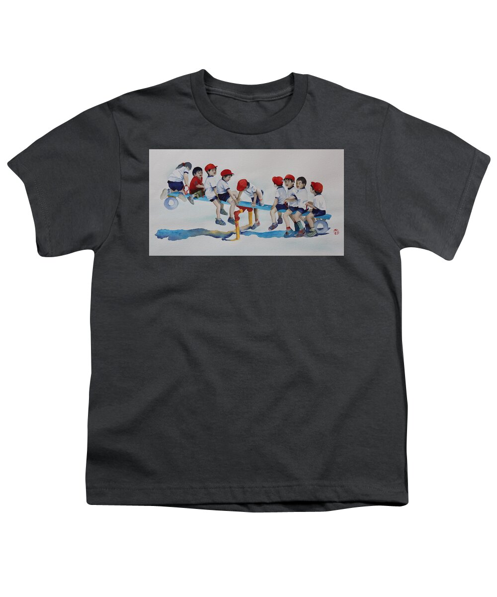 Play Youth T-Shirt featuring the painting Room for More by Kelly Miyuki Kimura