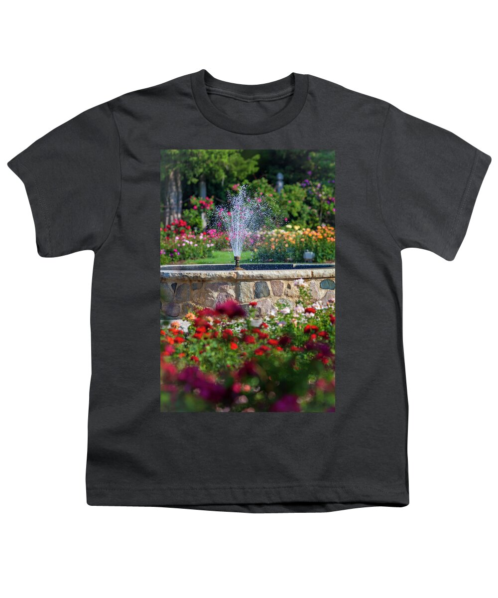 5dii Youth T-Shirt featuring the photograph Rose Fountain by Mark Mille
