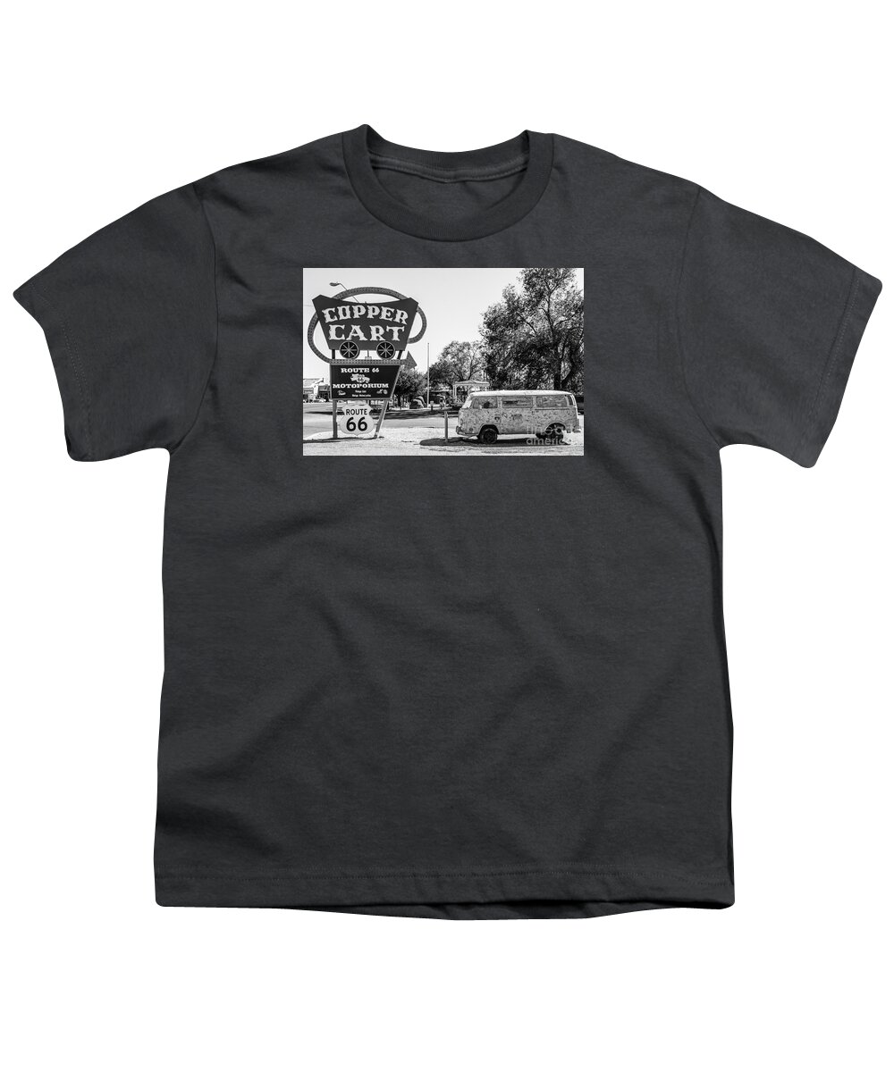 Route 66 Youth T-Shirt featuring the photograph Route 66 VW Micro Bus by Anthony Sacco