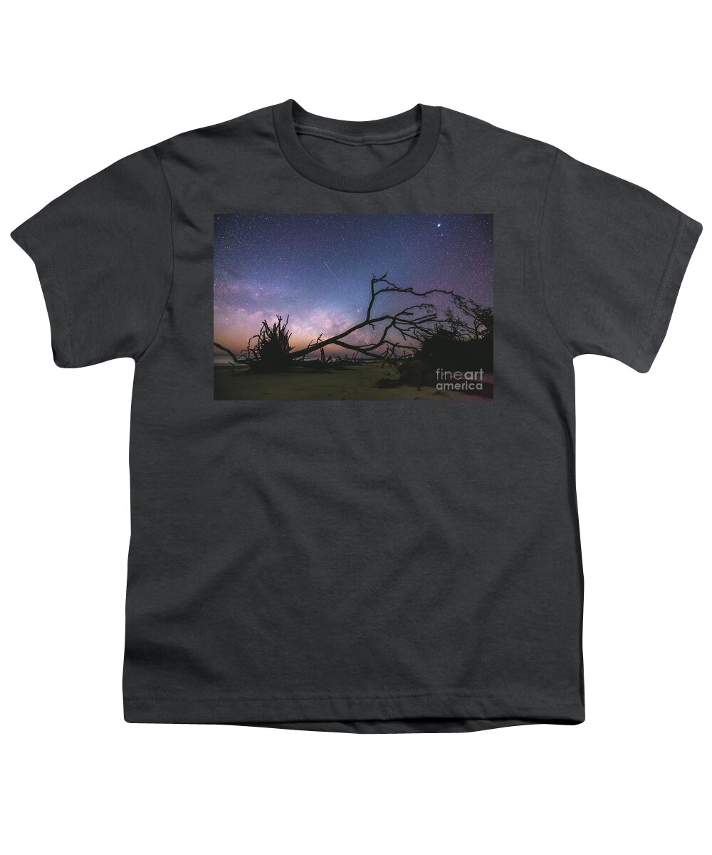 Milky Way Youth T-Shirt featuring the photograph Saint Helena Milky by Robert Loe