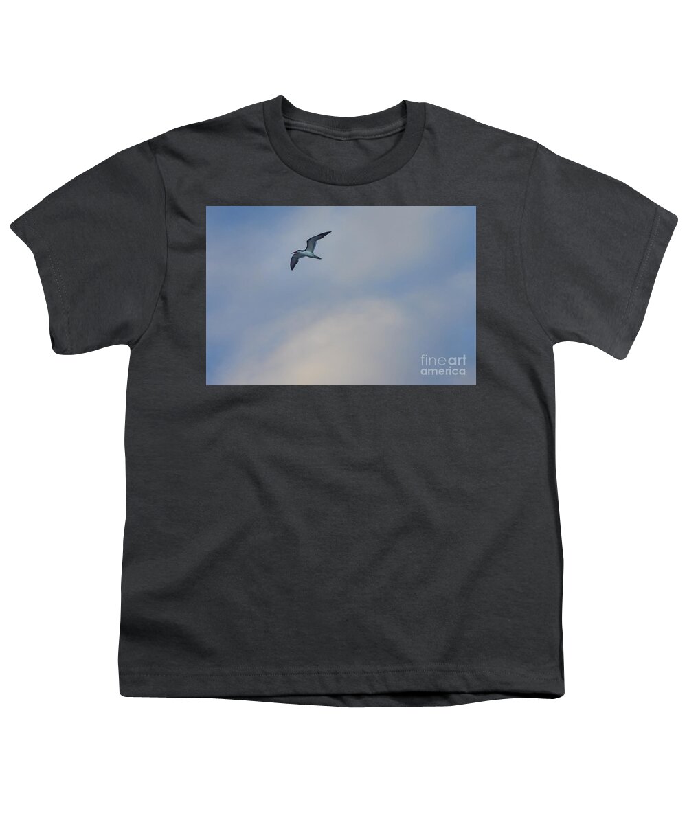 Animal Youth T-Shirt featuring the photograph Sea Bird in Flight by Tom Brickhouse