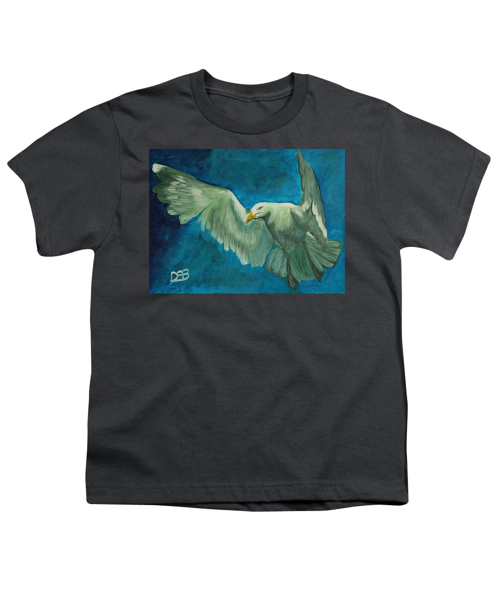 Bird Youth T-Shirt featuring the painting SeaGull by David Bigelow