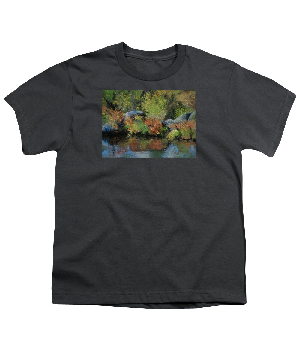 River Youth T-Shirt featuring the pastel Seasons in Transition by Sandra Lee Scott