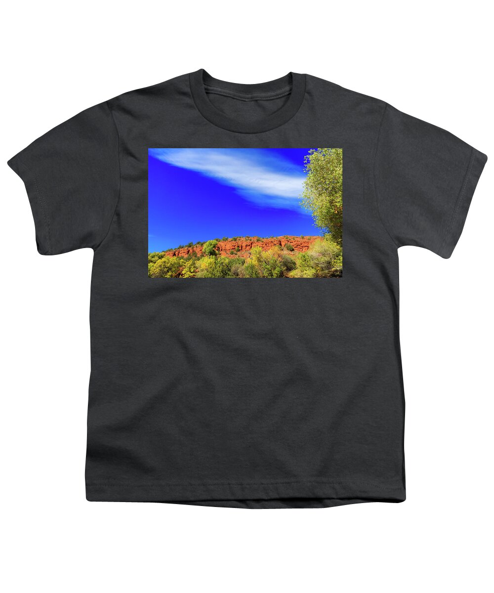 Arizona Youth T-Shirt featuring the photograph Sedona Fall by Raul Rodriguez