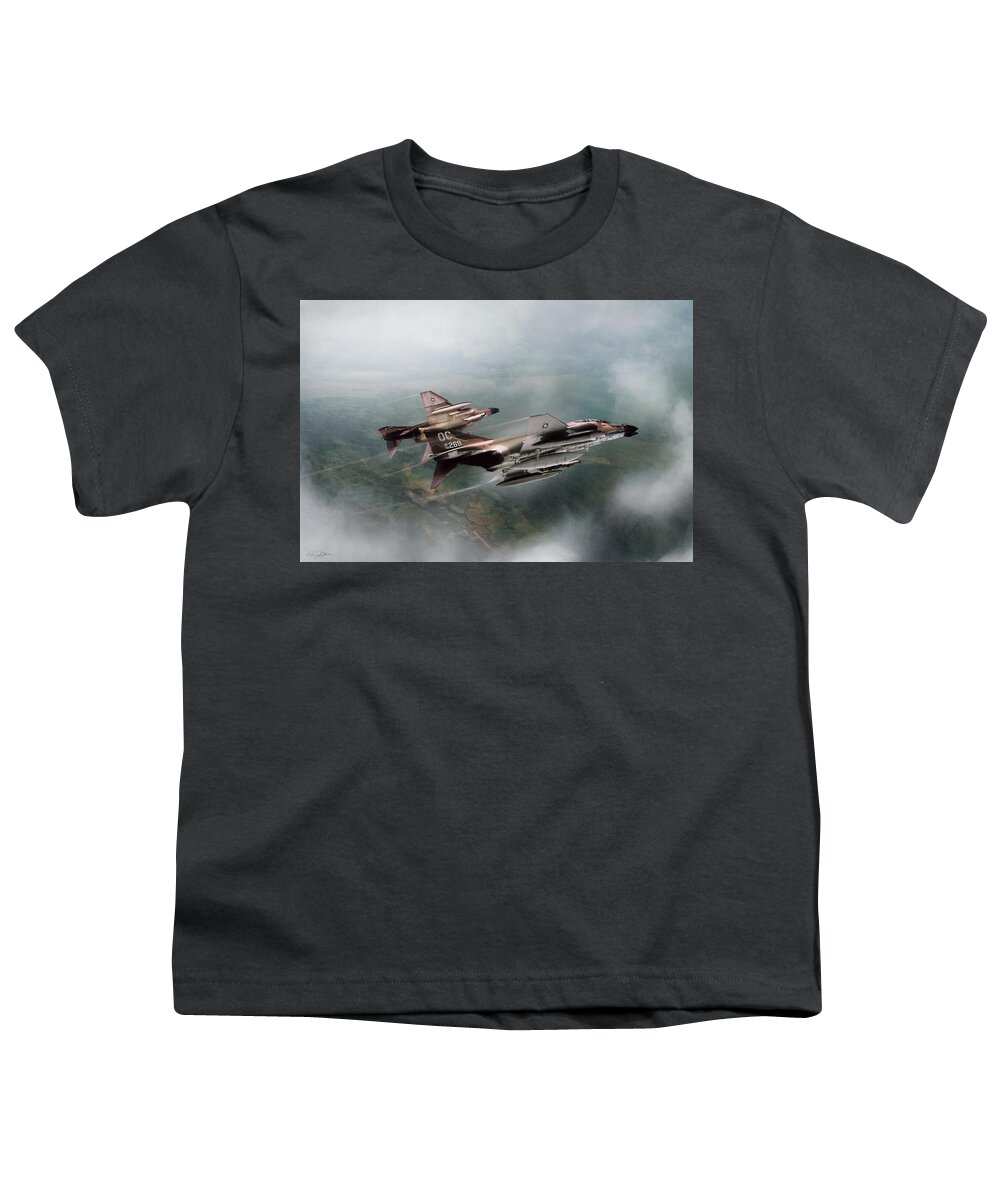Aviation Youth T-Shirt featuring the digital art Seek And Attack by Peter Chilelli