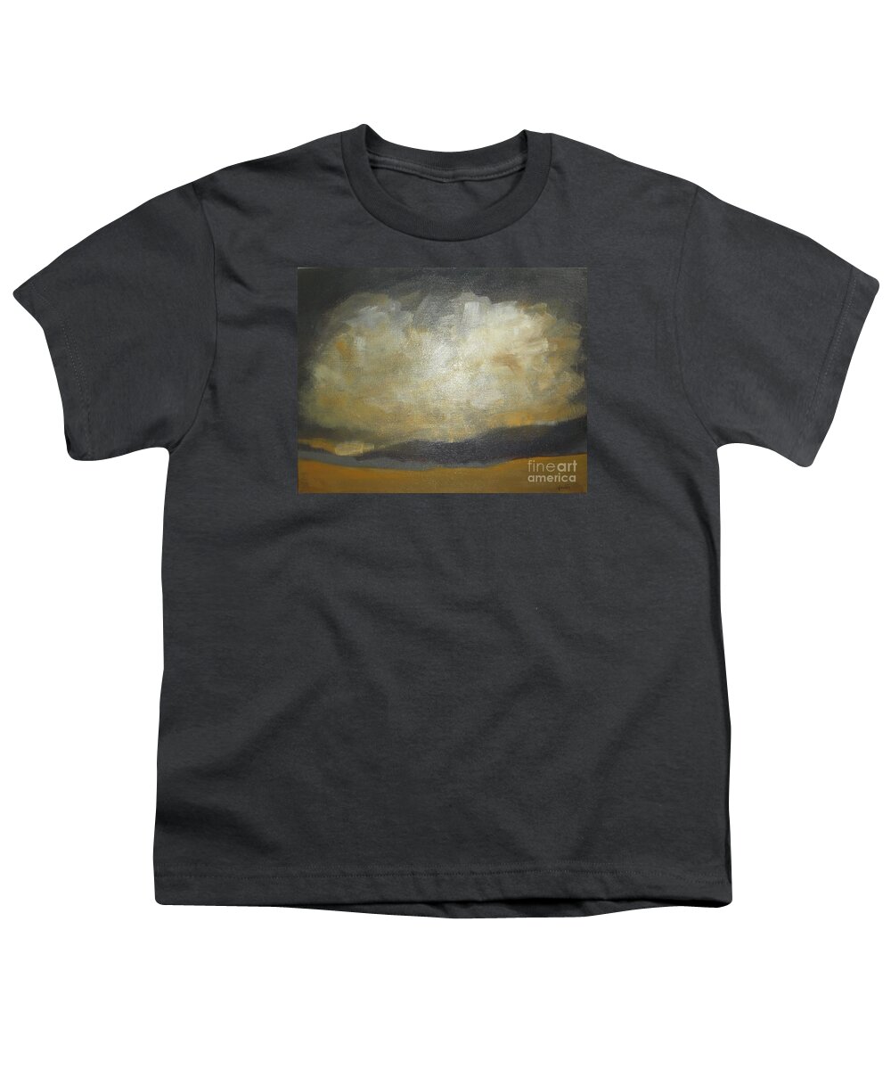 Abstract Landscape Youth T-Shirt featuring the painting September Evening by Vesna Antic