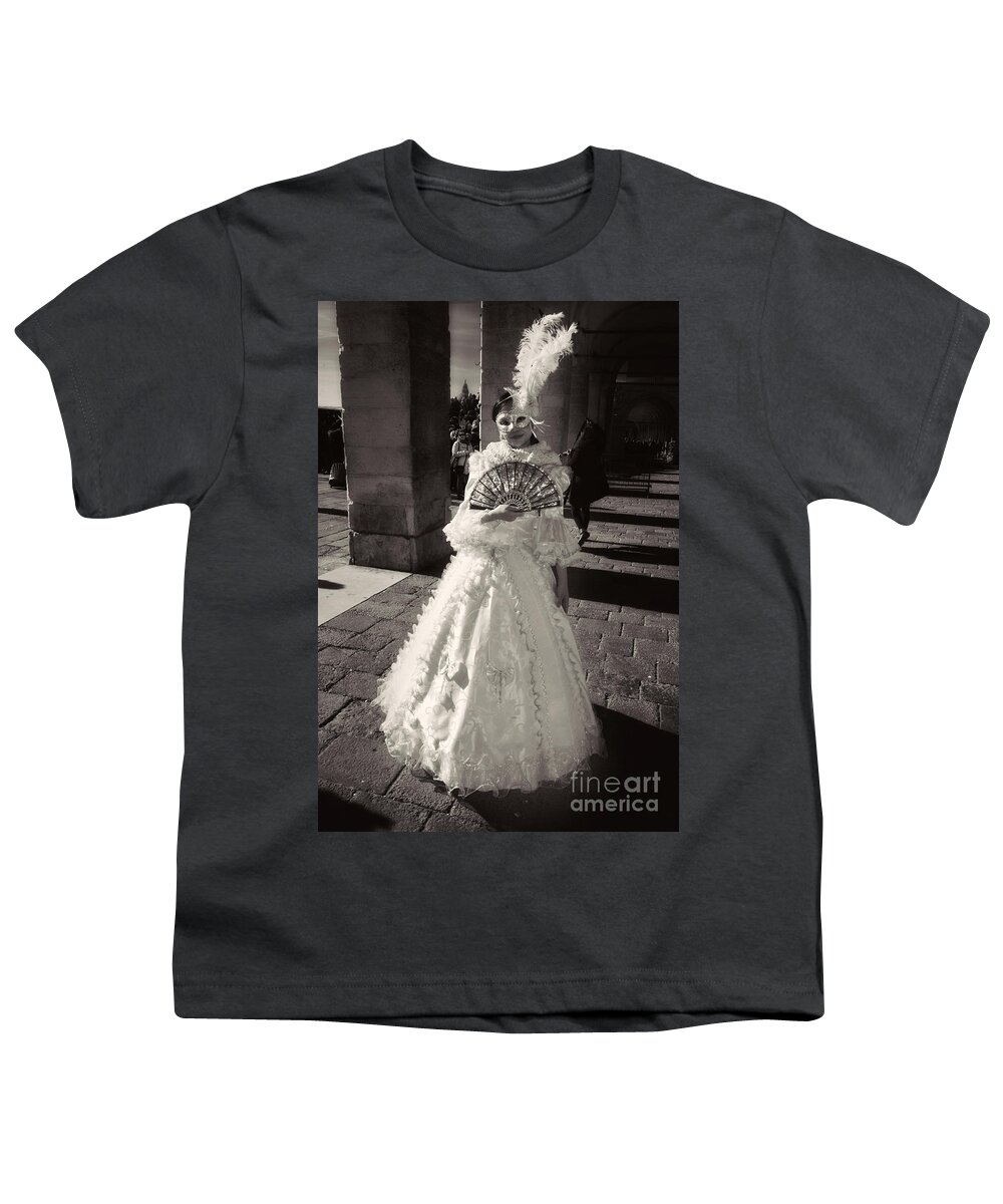 2 0 1 6 Youth T-Shirt featuring the photograph Silver Masked Lady by Jack Torcello