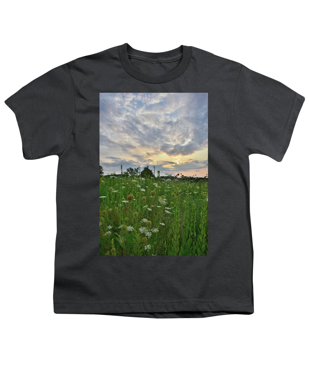 Sunflowers Youth T-Shirt featuring the photograph Sky Opens Up Over Pleasant Valley Conservation Area by Ray Mathis