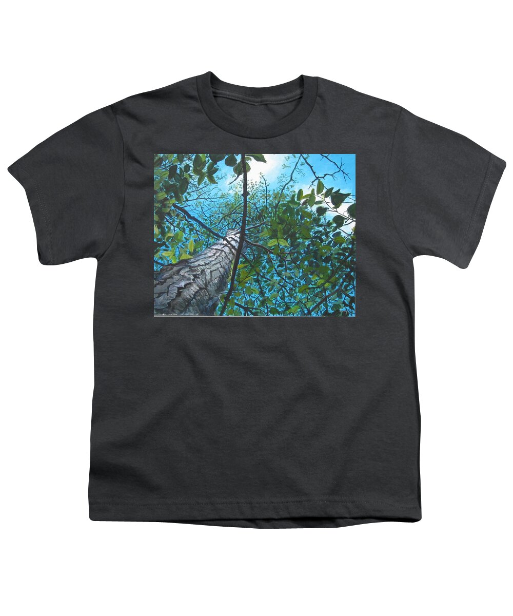 Landscape Youth T-Shirt featuring the painting Skyward by William Brody