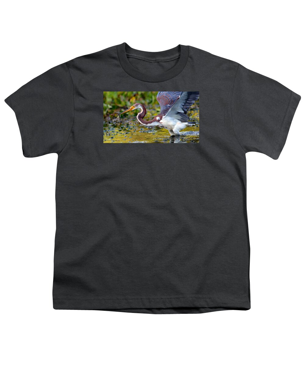 Art Youth T-Shirt featuring the photograph Snack - Signed by DB Hayes