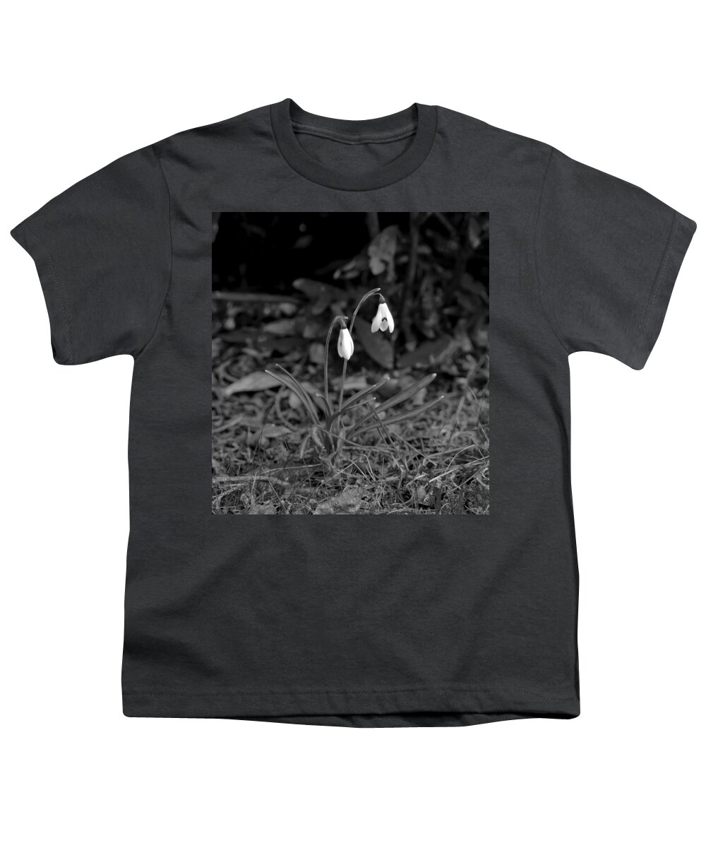 Snowdrops Youth T-Shirt featuring the photograph Snowdrops by Elena Perelman