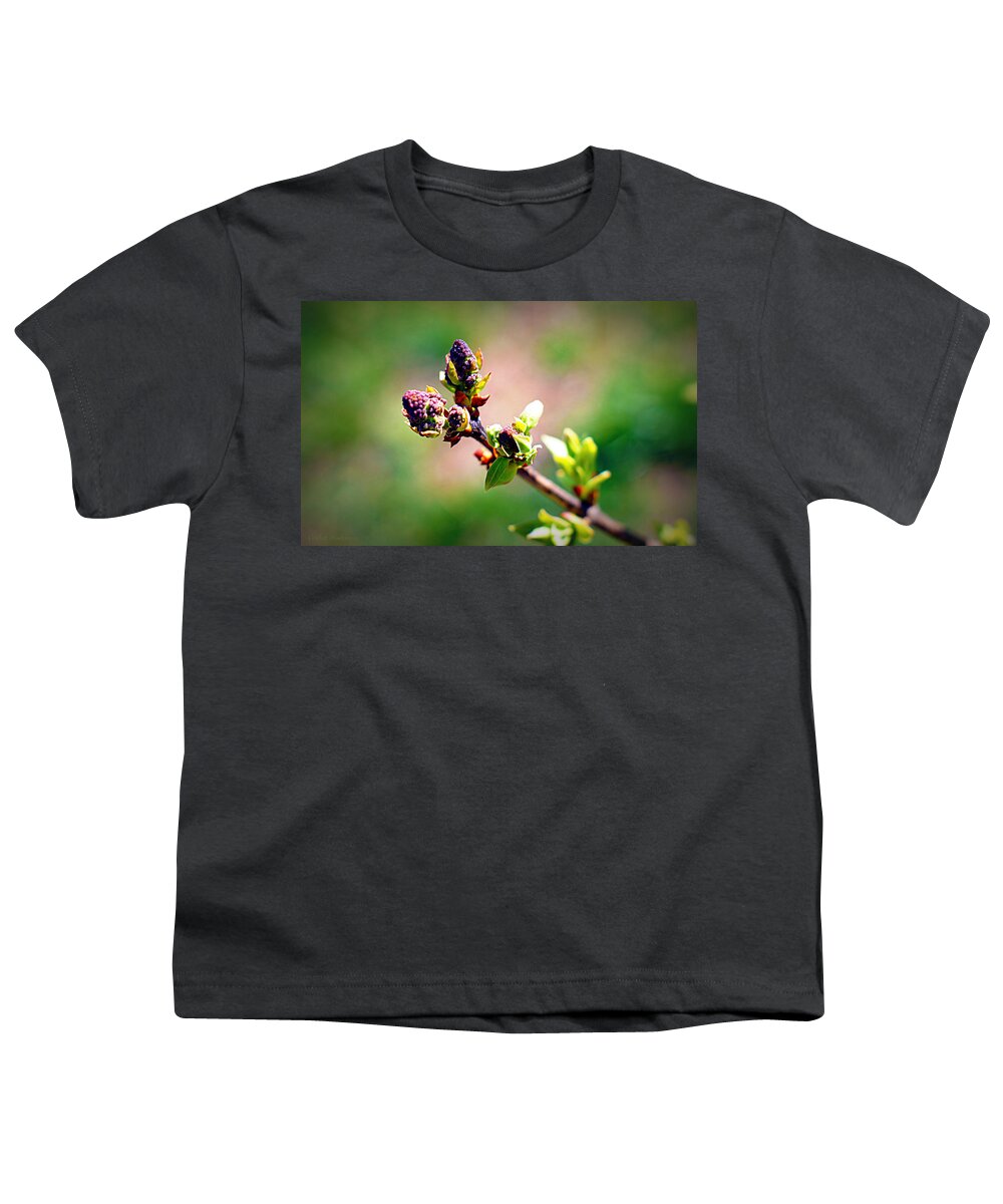 Flower Youth T-Shirt featuring the photograph Soon To Be Lilacs by Cricket Hackmann