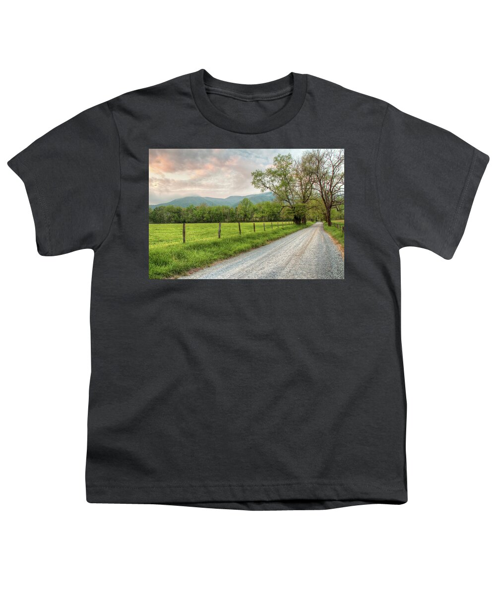 Smoky Mountains Youth T-Shirt featuring the photograph Sparks Lane Sunrise by Nancy Dunivin