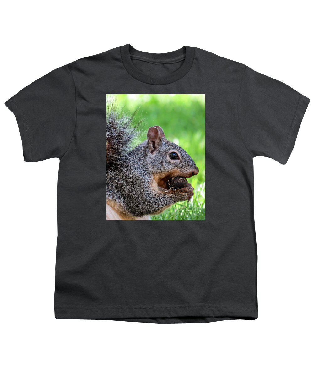 Outdoors Youth T-Shirt featuring the photograph Squirrel 1 by Christy Garavetto