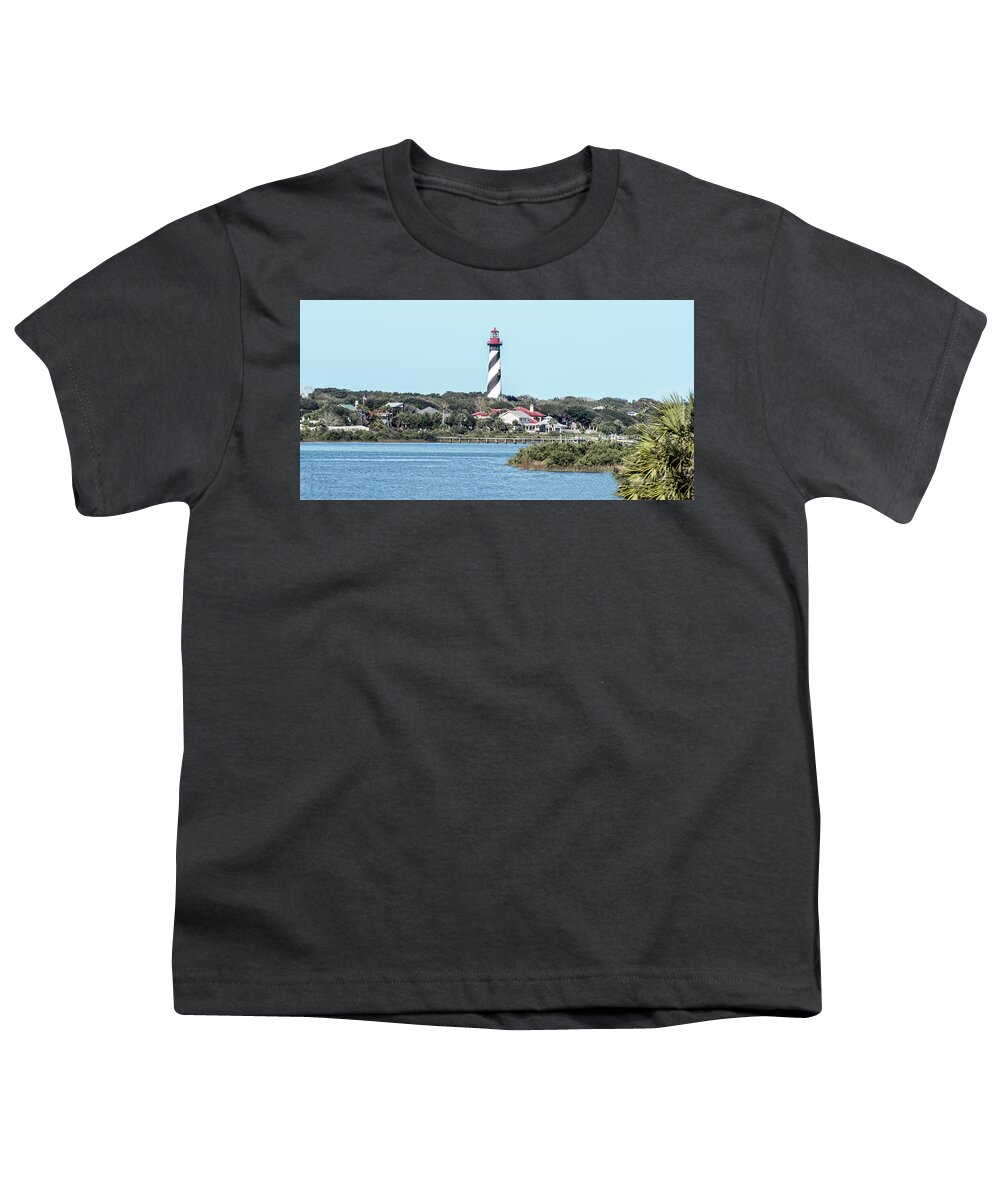 St. Augustine Youth T-Shirt featuring the photograph St. Augustine Lighthouse by William Bitman